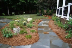 Other side of the patio & landscaping