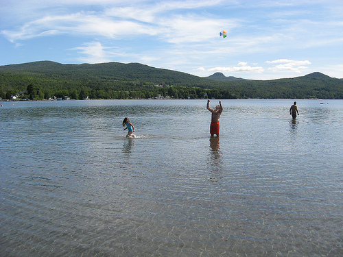 Alex and Johnny at Lake Willoughby